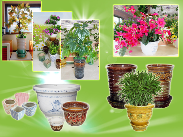 Embossed-Patterned Flowerpot