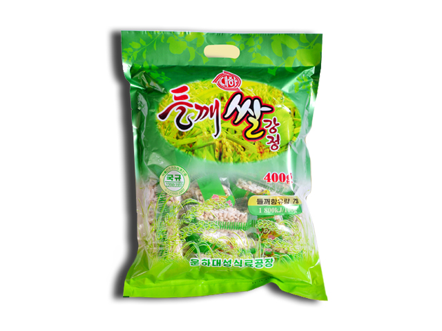 Perilla fried glutinous rice cake 